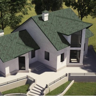 Битумная черепица Aquaizol «Акцент» цвет «Мохито» - 