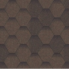 Битумная черепица Aquaizol, Мозаика - Коричневый Микс