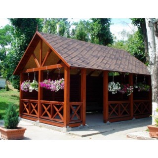 Битумная черепица Aquaizol «Мозаика» цвет «Коричневый Микс» - 