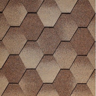 Битумная черепица Aquaizol «Мозаика» цвет «Сахара»