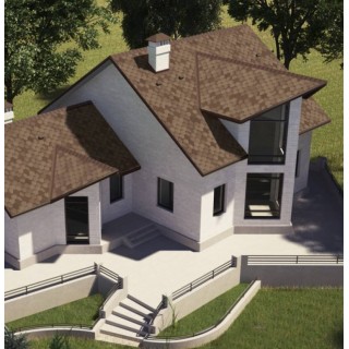 Битумная черепица Aquaizol «Мозаика» цвет «Сахара» - 