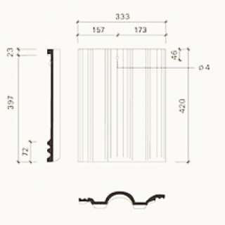 Цементно-песчаная черепица Braas «Адрия» - 