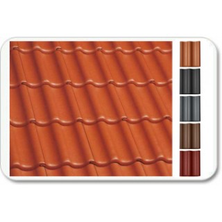 Цементно-песчаная черепица Braas «Харцер» с покрытием Cisar - 