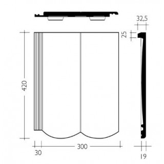 Цементно-песчаная черепица Braas «Ревива» с покрытием Protector - 