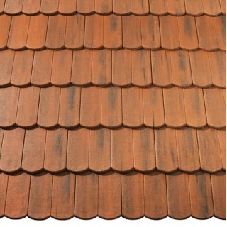 Цементно-песчаная черепица Braas «Ревива» с покрытием Protector