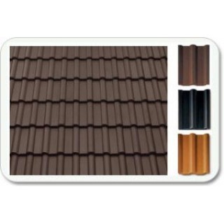 Цементно-песчаная черепица Braas «Франкфурт» с покрытием Cisar