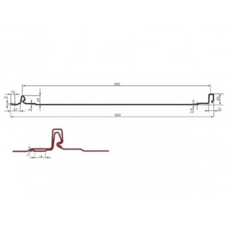 Фальцевая кровля, Классик, 560 мм - 