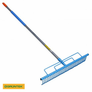 Граблі газонні GRUNTEK RR-600/140S з 32 зубцями зі сталевою ручкою 1400 мм