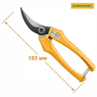 Секатор GRUNTEK Ibis обвідний, d 10мм,185мм -