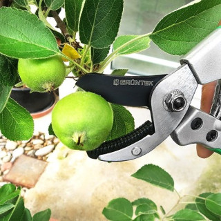 Секатор GRUNTEK Tukane з ковадлом, d 18мм, 195мм -