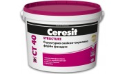 Ceresit CT - 40, Фасадная структурная акриловая краска,  10 л