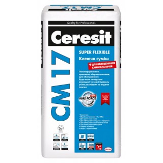 Ceresit CM-17, клей для плитки будь-якого розміру,  25 кг