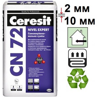 Ceresit CN-72, цементна самовирівнююча підлога (2-10 мм), 25 кг