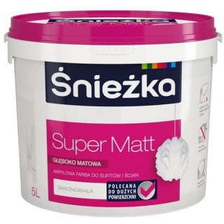 Sniezka Super Matt, глубокоматовая акриловая краска