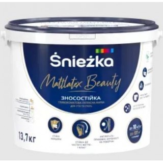 Śnieżka Mattlatex Beauty, Краска латексная белый, матовый, 13,7 кг Śnieżka Mattlatex Beauty, Краска латексная белый, матовый, 13,7 кг