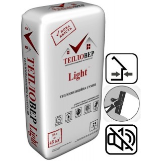 Тепловер Light, теплоізоляційна суміш, 25 л/мішок