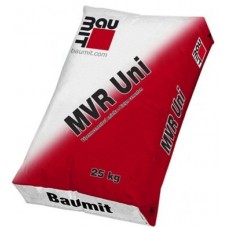 Baumit MVR Uni, бела штукатурка цементная стартовая (8-25 мм), 25 кг