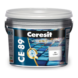 Ceresit CE 89 UltraEpoxy Premium, эпоксидная затирка и клей для плитки, 2,5 кг