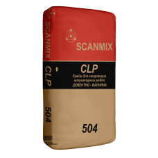 Scanmix 504 CLP, цементно-известковая штукатурка (3–30 мм), 25 кг