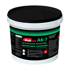 Wallmix AK-7, Штукатурка акрилова декоративна «Камінцева», 20 л (25 кг) Wallmix AK-7, Штукатурка акрилова декоративна «Камінцева», 20 л (25 кг)