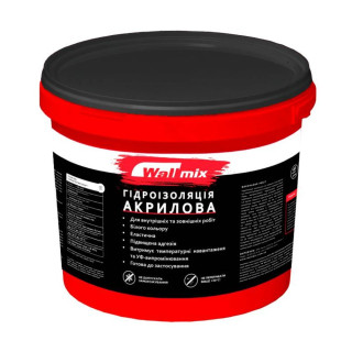 Wallmix Гидроизоляционная акриловая смесь, 3 л (4,2 кг)