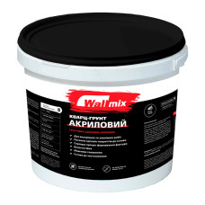 Wallmix Кварц-ґрунт акриловий, адгезійна ґрунтовка, 5 л (7,5 кг) Wallmix Кварц-ґрунт акриловий, адгезійна ґрунтовка, 5 л (7,5 кг)