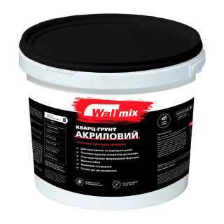 Wallmix Кварц-грунт акриловый, адгезионная грунтовка, 5 л (7,5 кг)