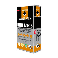 Wallmix МR-5, Штукатурка декоративна «Короїд» сіра, зерно 2,0 / 2,5 мм, 25 кг Wallmix МR-5, Штукатурка декоративна «Короїд» сіра, зерно 2,0 / 2,5 мм, 25 кг