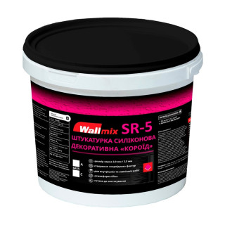 Wallmix SR-5, Штукатурка силіконова декоративна «Короїд», 20 л (25 кг)