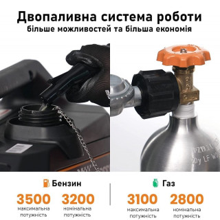 Генератор інверторний газобензиновий Maxpeedingrods MXR3500S 3,5 кВт -