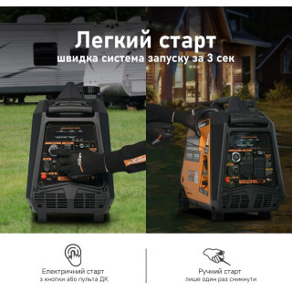 Генератор інверторний газобензиновий Maxpeedingrods MXR3500S 3,5 кВт -