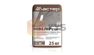 Мастер Нивелир Старт, легковыравнивающая смесь для пола 15-80 мм, 25 кг