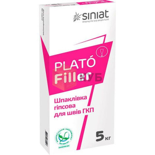 PLATO Filler, шпаклевка гипсовая для швов, 5 кг