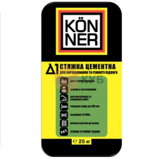 Konner Delta-1, цементная стяжка для пола (10–100 мм), 25 кг Konner Delta-1, цементная стяжка для пола (10–100 мм), 25 кг