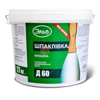 Ельф Д-60, готова акрилова шпаклівка, 27 кг