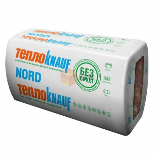 Knauf Nord TS 035, стекловата в плитах (1230×610×100 мм), 4,5 м²/уп