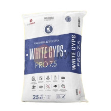 WHITE GYPS PRO 7.5, штукатурка гипсовая машинная, 25 кг WHITE GYPS PRO 7.5, штукатурка гипсовая машинная, 25 кг