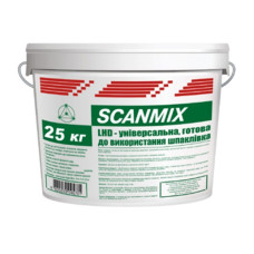 Scanmix LHD, готовая финишная шпаклевка, 25 кг Scanmix LHD, готовая финишная шпаклевка, 25 кг