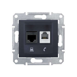 SDN5100123 Роз. Телеф+комп. RJ11+RJ45 кат.5е неекр SDN5100123