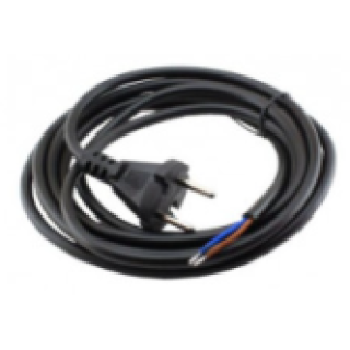 Шнур ПВС 3х2,5 чорний 2м з вилкою, SOKOL