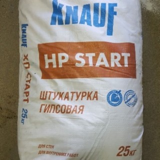 Knauf HP Start, штукатурка гипсовая стартовая (10-30 мм), 30 кг - 