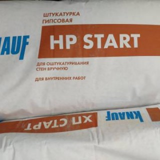 Knauf HP Start, штукатурка гипсовая стартовая (10-30 мм), 30 кг - 