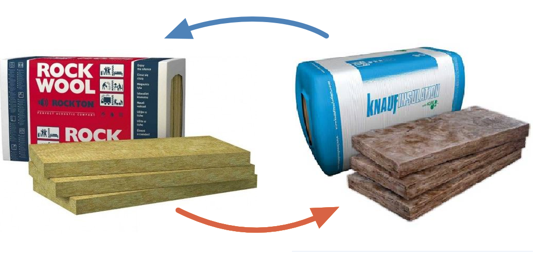 Утеплитель Rockwool и Knauf Insulation: сравнение минеральной ваты двух брендов